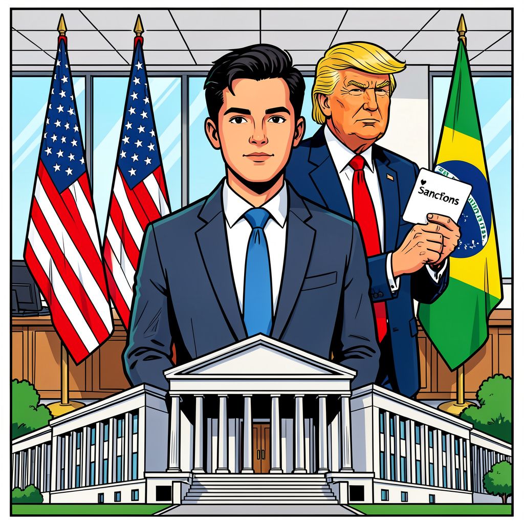 hoe de zoon van bolsonaro vier jaar cel riskeert door een trump-kaart die verkeerd viel