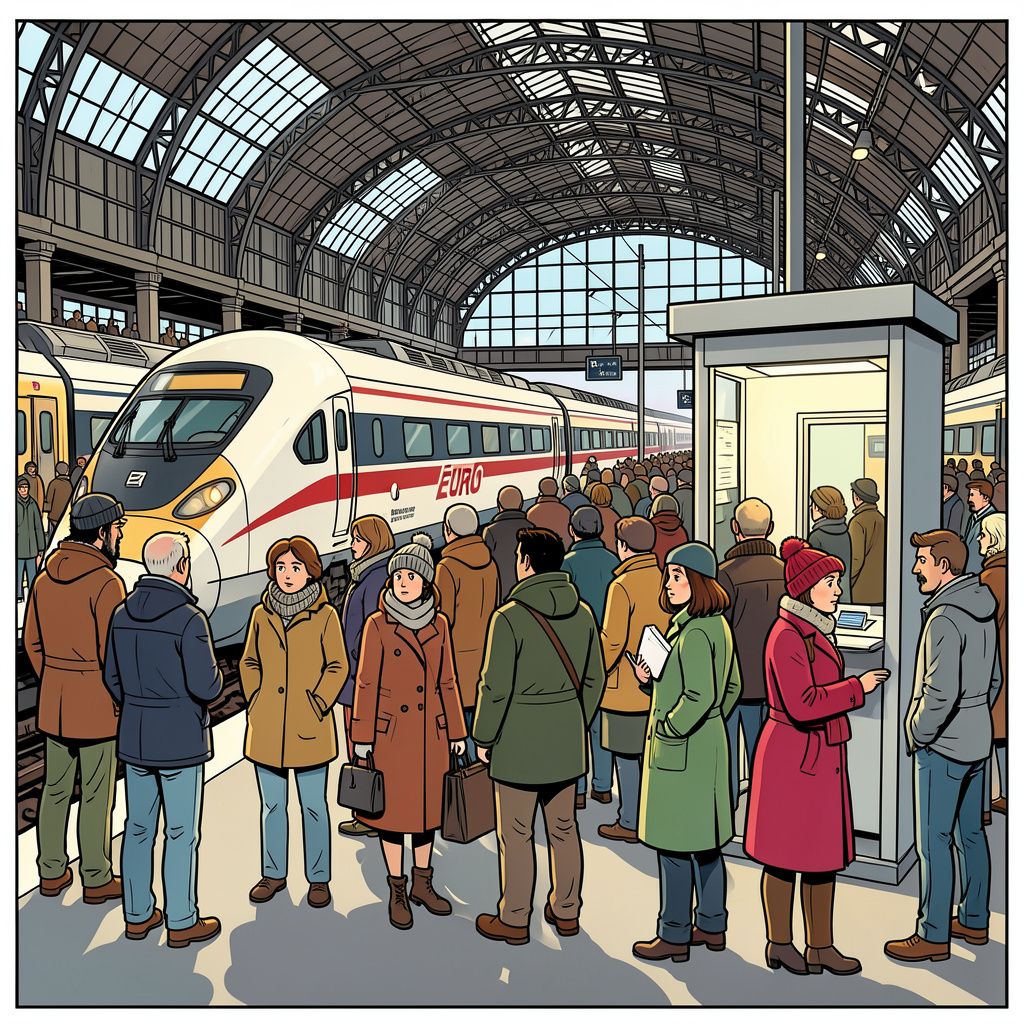 Een tekort aan grenscontroleurs laat de Eurostar halfleeg en te laat vertrekken.