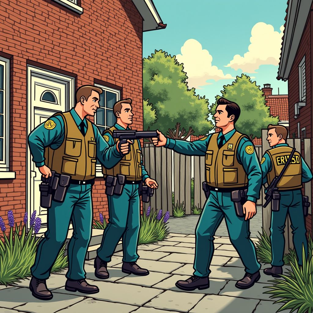 Arrestatieteam valt binnen met flitsgranaat voor mishandeling cabaretier