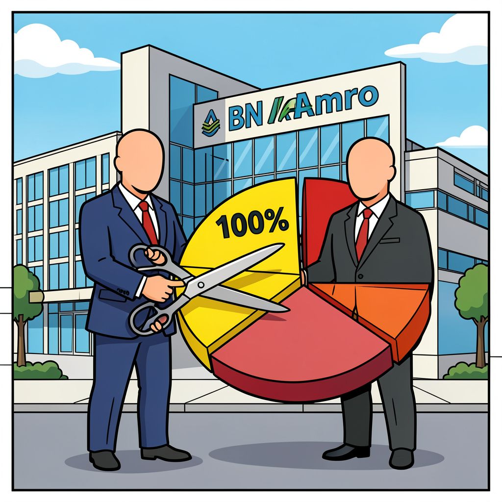 De Nederlandse overheid doet de helft van haar resterende aandelen in ABN Amro in de verkoop.
