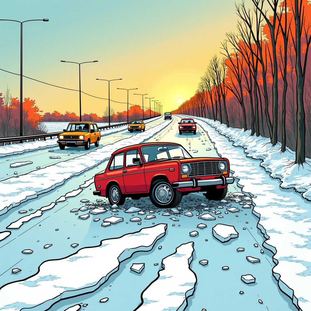 A28 wordt vandaag getroffen door dubbele chaos: vorstschade én zwaar ongeluk leggen snelweg plat