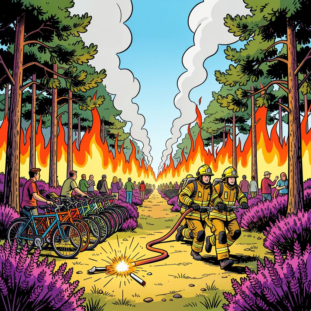 De Veluwe staat in de fik voordat de zomer begint