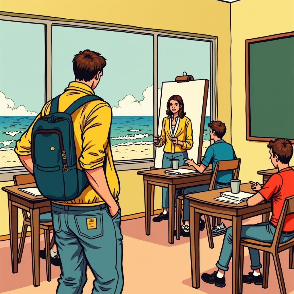 Een 14-jarige leerling stak zijn docent neer tijdens de kunstles in Zuid-Frankrijk