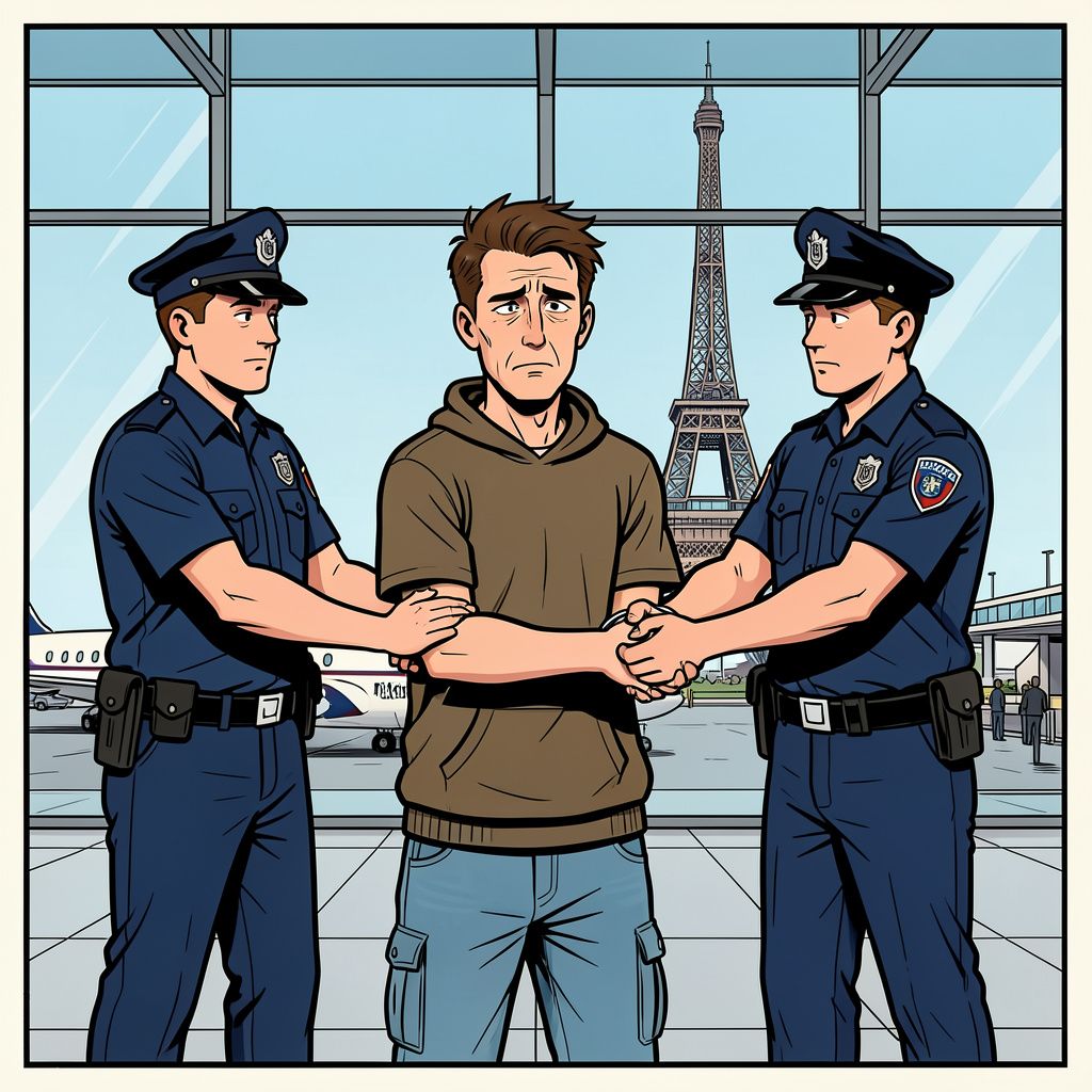 De politie pakt de voortvluchtige Oussama B. op in Parijs na een jarenlange klopjacht.