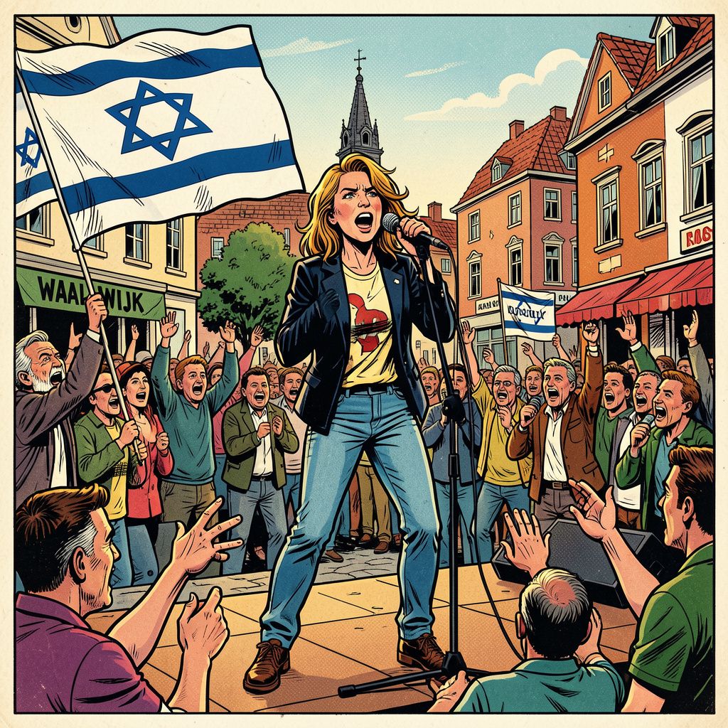 De 75-jarige Eurovisie-zangeres Lenny Kuhr weigert zich te laten intimideren door antisemitische protesten.
