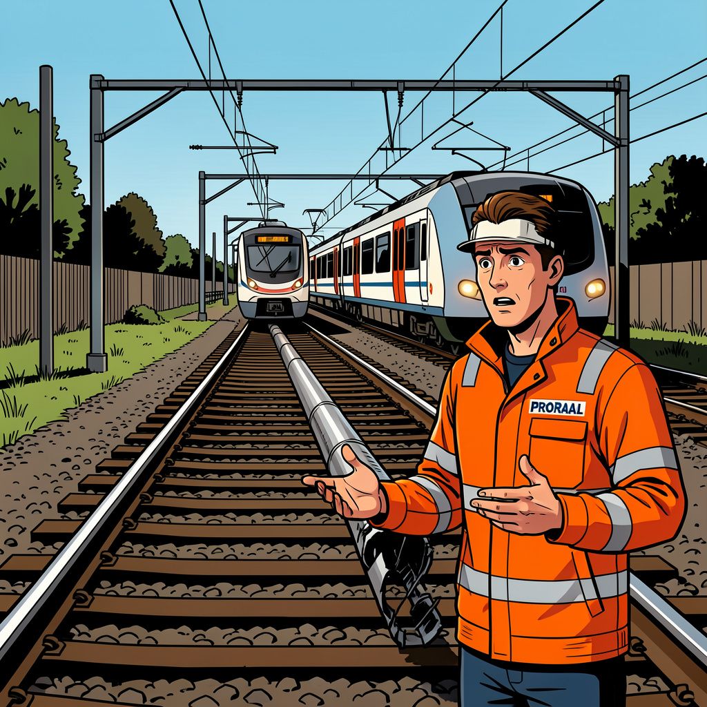 ProRail slaat alarm na nieuwe sabotage met een ijzeren buis op het spoor bij Teuge.