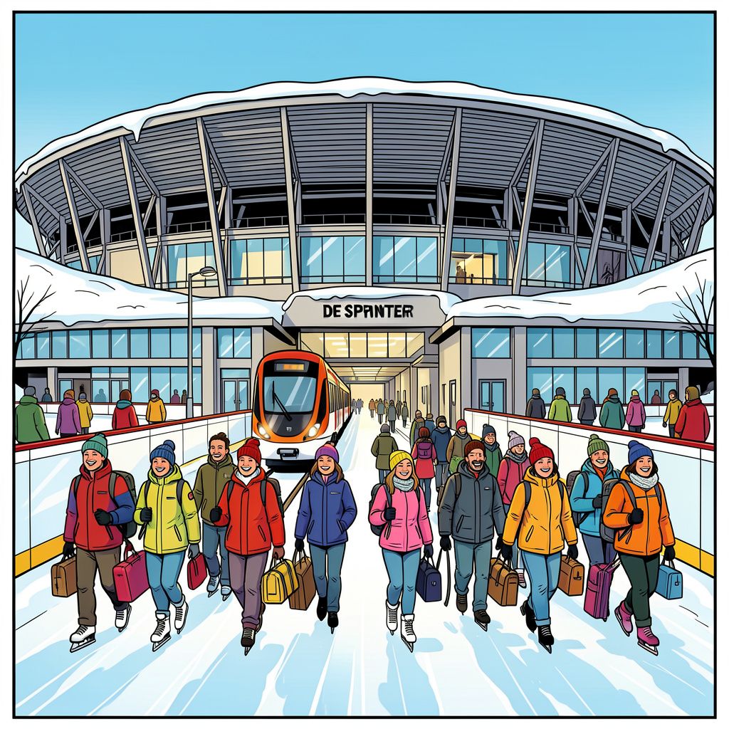 De sprinter stopt komende winter opnieuw voor de deur van Thialf.