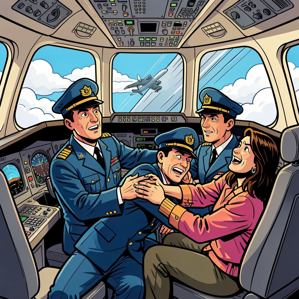 Piloten vechten boven de wolken en dwingen passagiersvliegtuig tot een angstaanjagende duikvlucht.