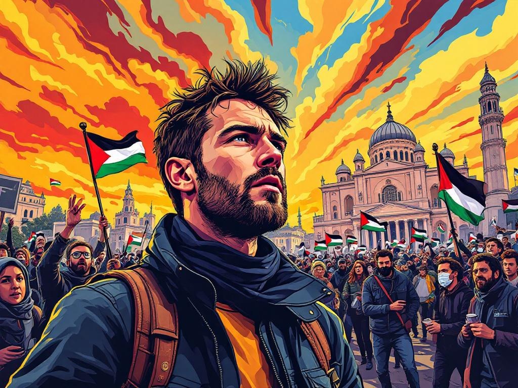 Veroordeelde activist Max van den Berg ontvlucht naar Palestina in plaats van gevangenis in te gaan