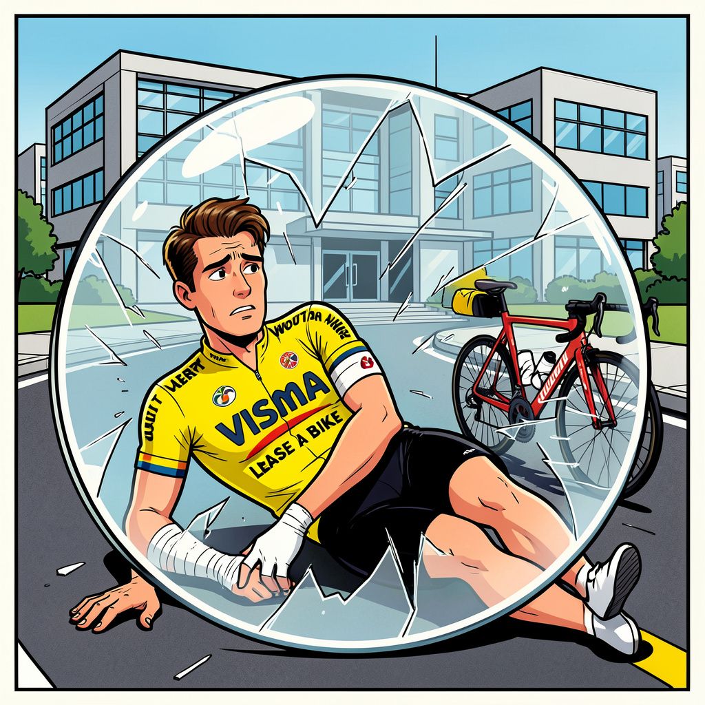 wout van aert mist de tour: hoe een valpartij een droom aan diggelen sloeg