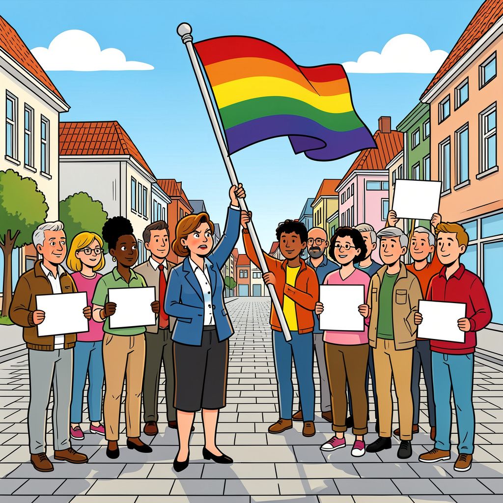Burgemeester van Oldebroek trotseert de gemeenteraad en hijst zaterdag zelf de regenboogvlag.