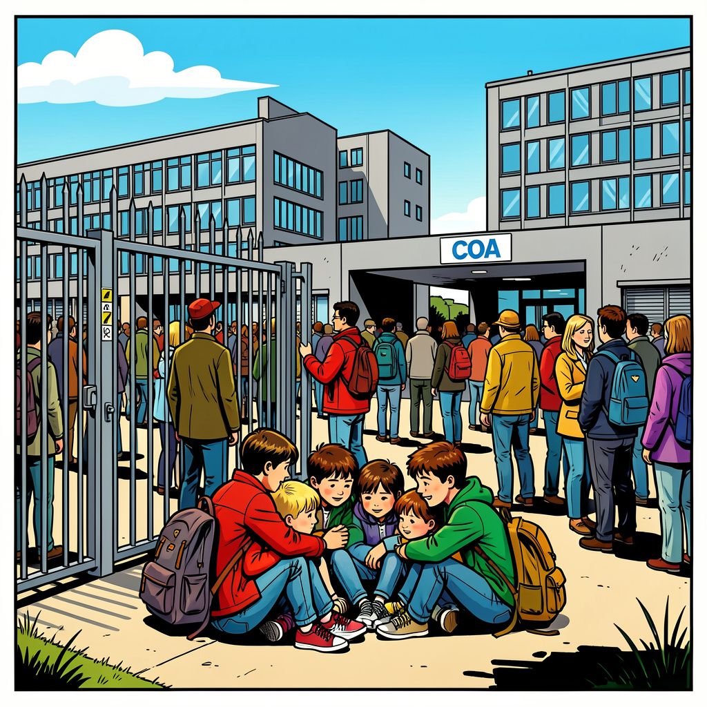 Zelfs kinderen en zieken dreigen op straat te slapen in Ter Apel door overvolle opvang