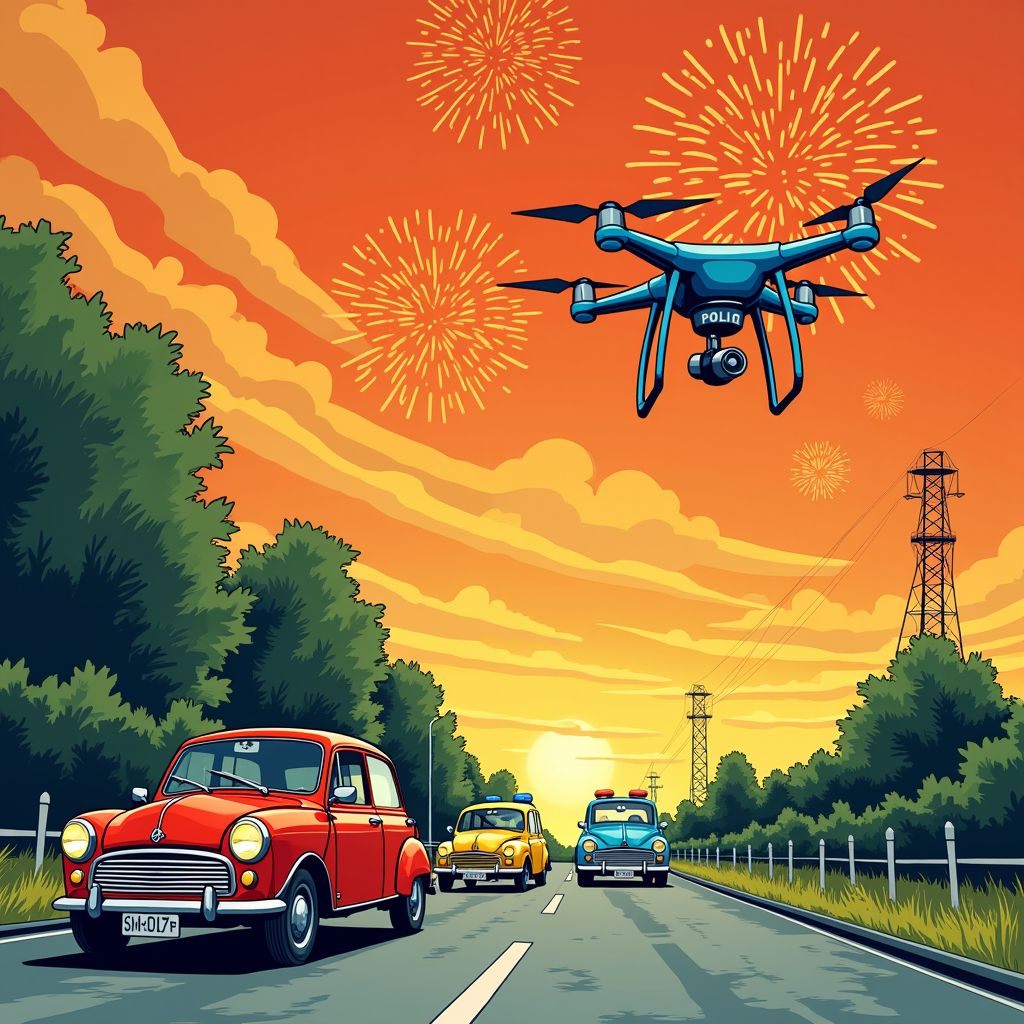 Politie zet drones in om vuurwerksmokkelaars bij Belgische grens te pakken