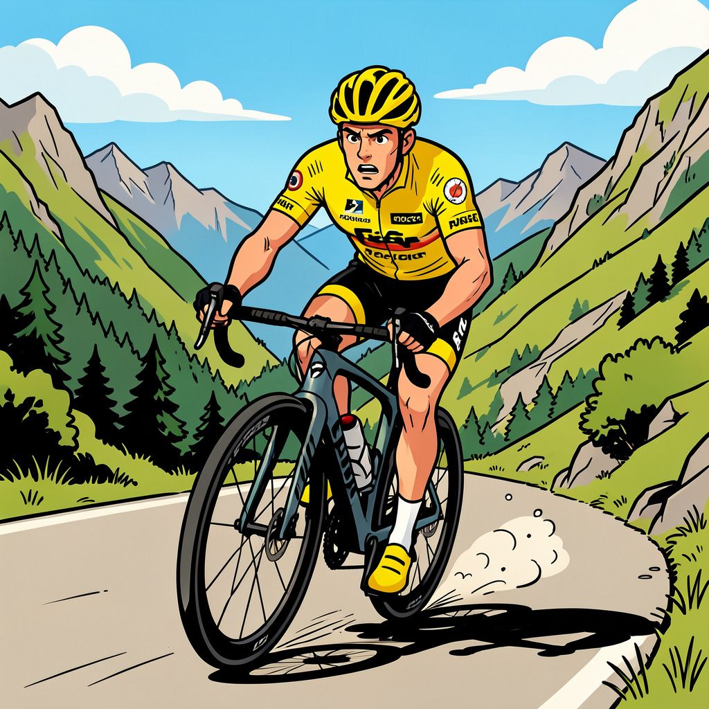 Tadej Pogačar deelt gisteren een ijskoude mokerslag uit in de Tour de France.
