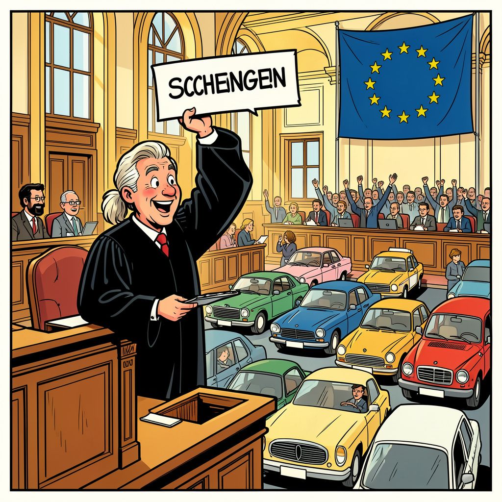 Duitse rechter verklaart grenscontroles illegaal na klacht van professor die Schengen-jubileum bezocht