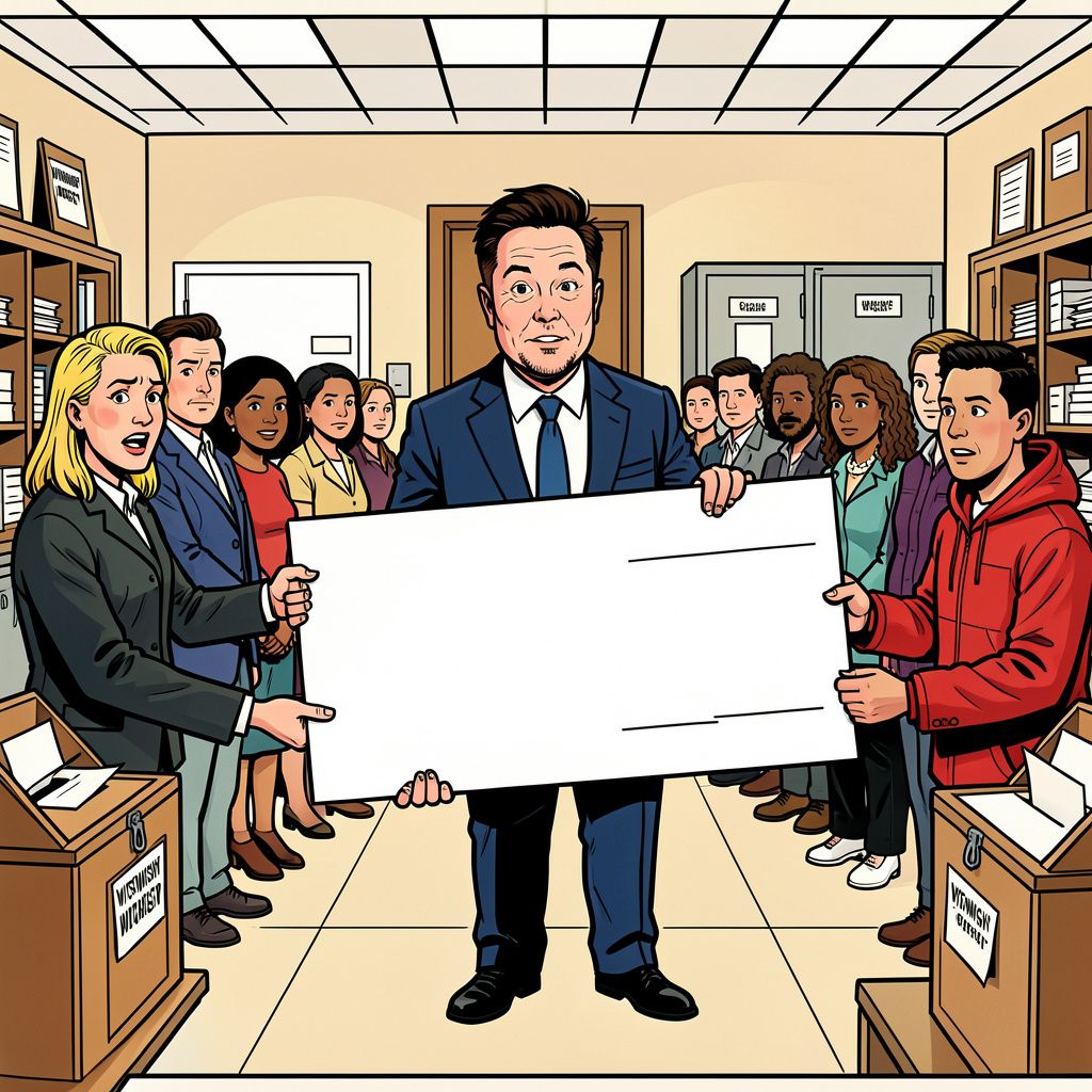 De kiescommissie van Wisconsin beschuldigt Elon Musk van omkoping na zijn gulle miljoenenactie.