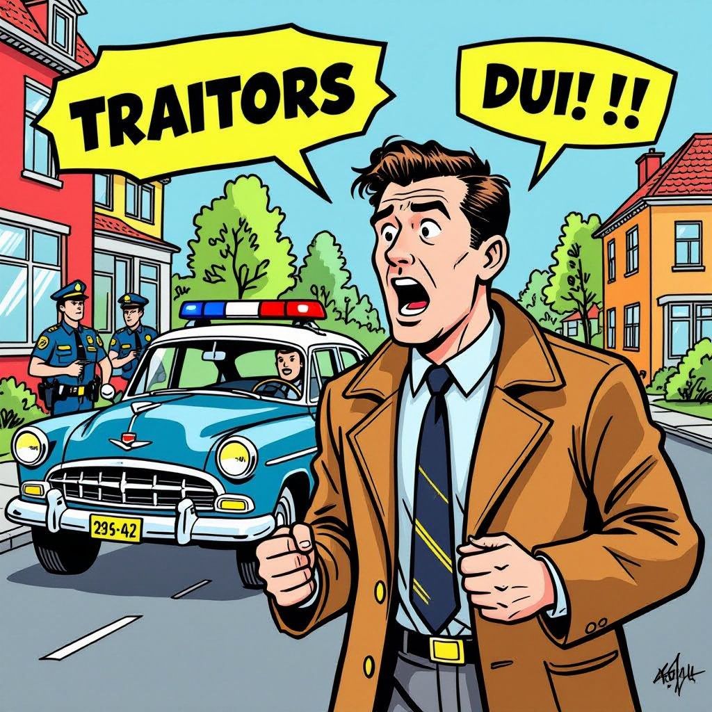 Een 41-jarige man uit Zaandijk scheldt agenten uit voor NSB'ers tijdens zijn arrestatie wegens rijden onder invloed