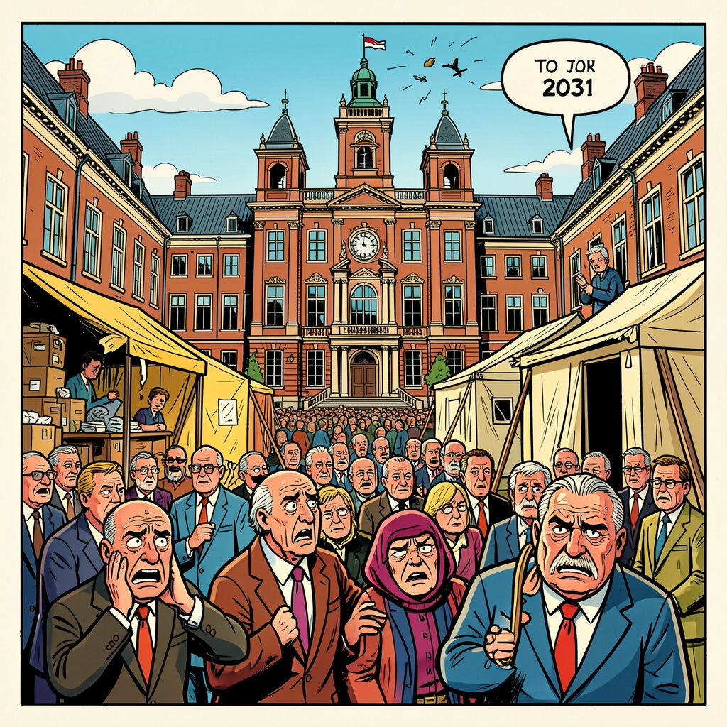 Het Binnenhof wordt te klein voor alle politici die erin moeten werken