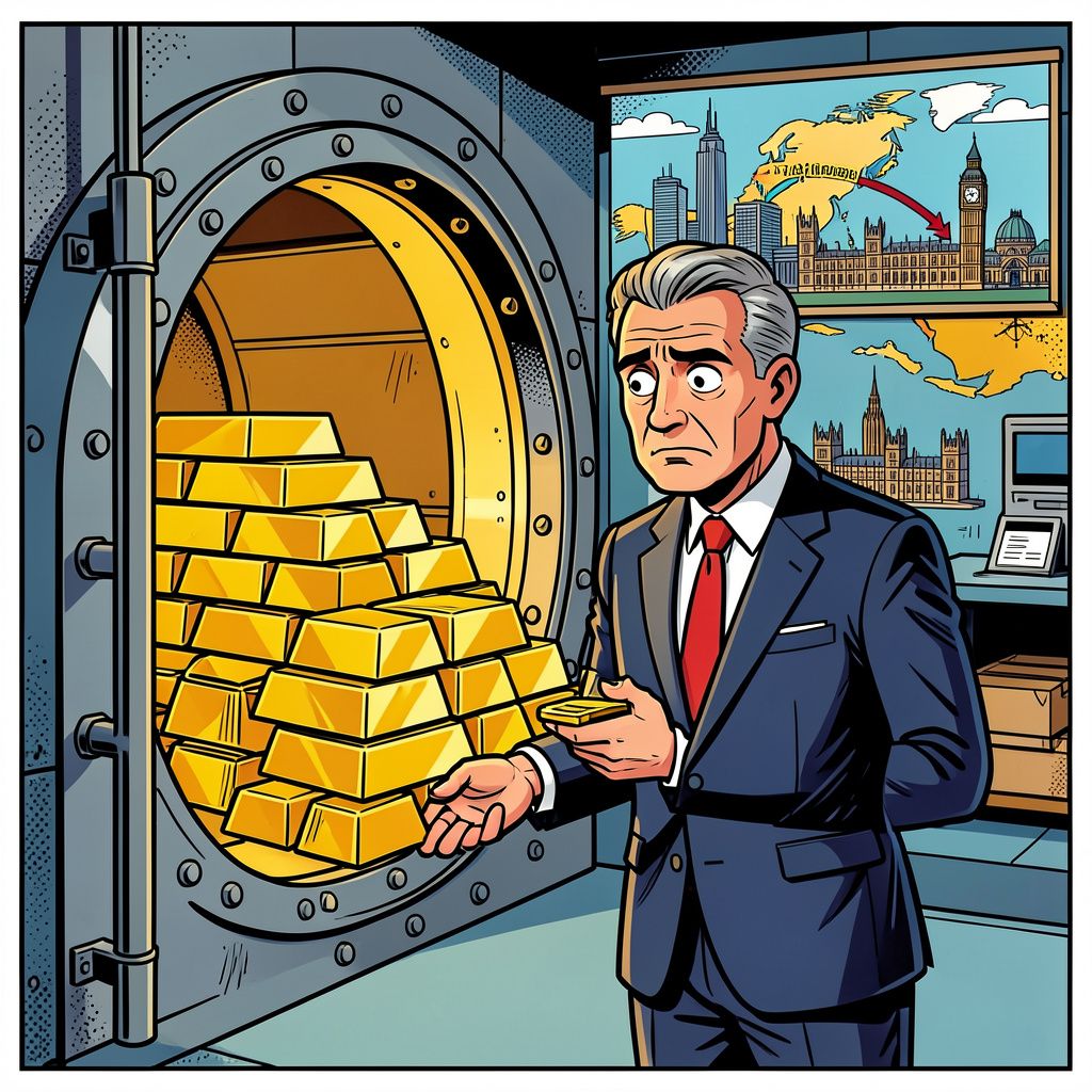 De Nederlandsche Bank haalt voor tien miljard euro aan goud weg uit Amerika.