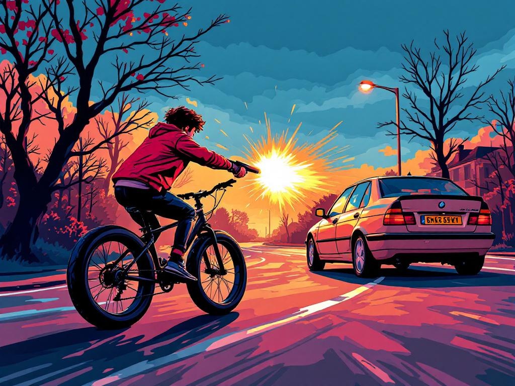 Jongere op fatbike schiet auto onder vuur na verkeersruzie in Leeuwarden