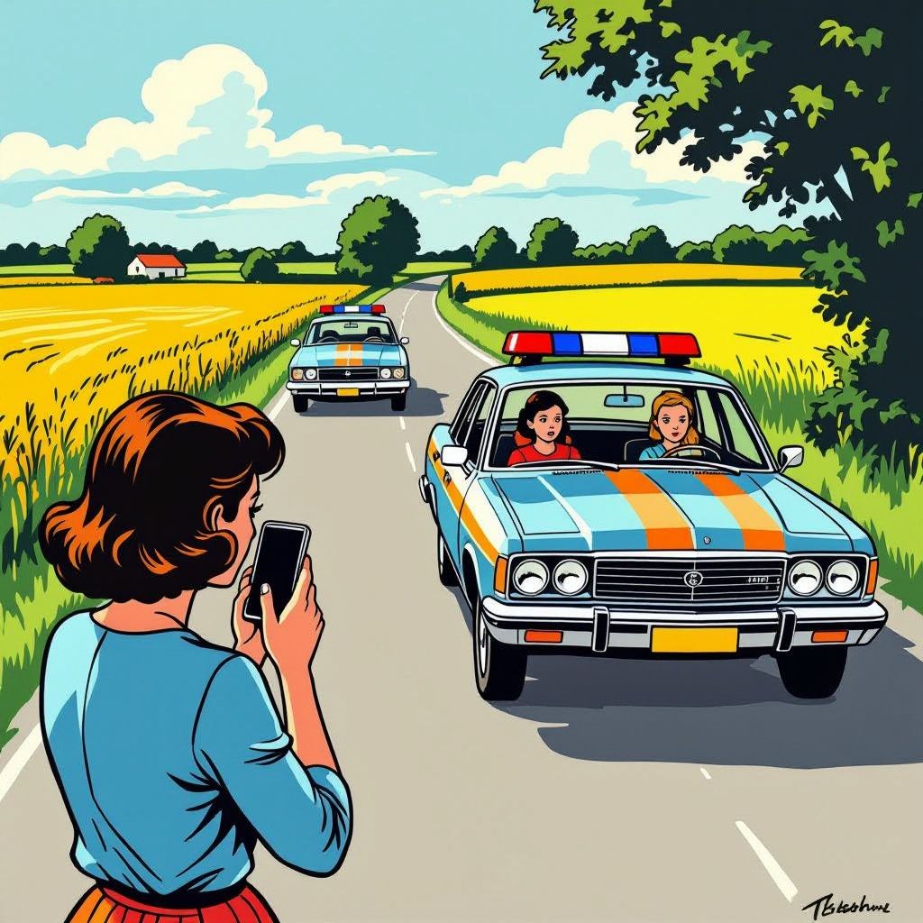 Een moeder belt de politie en redt haar dochter van een gevaarlijke situatie