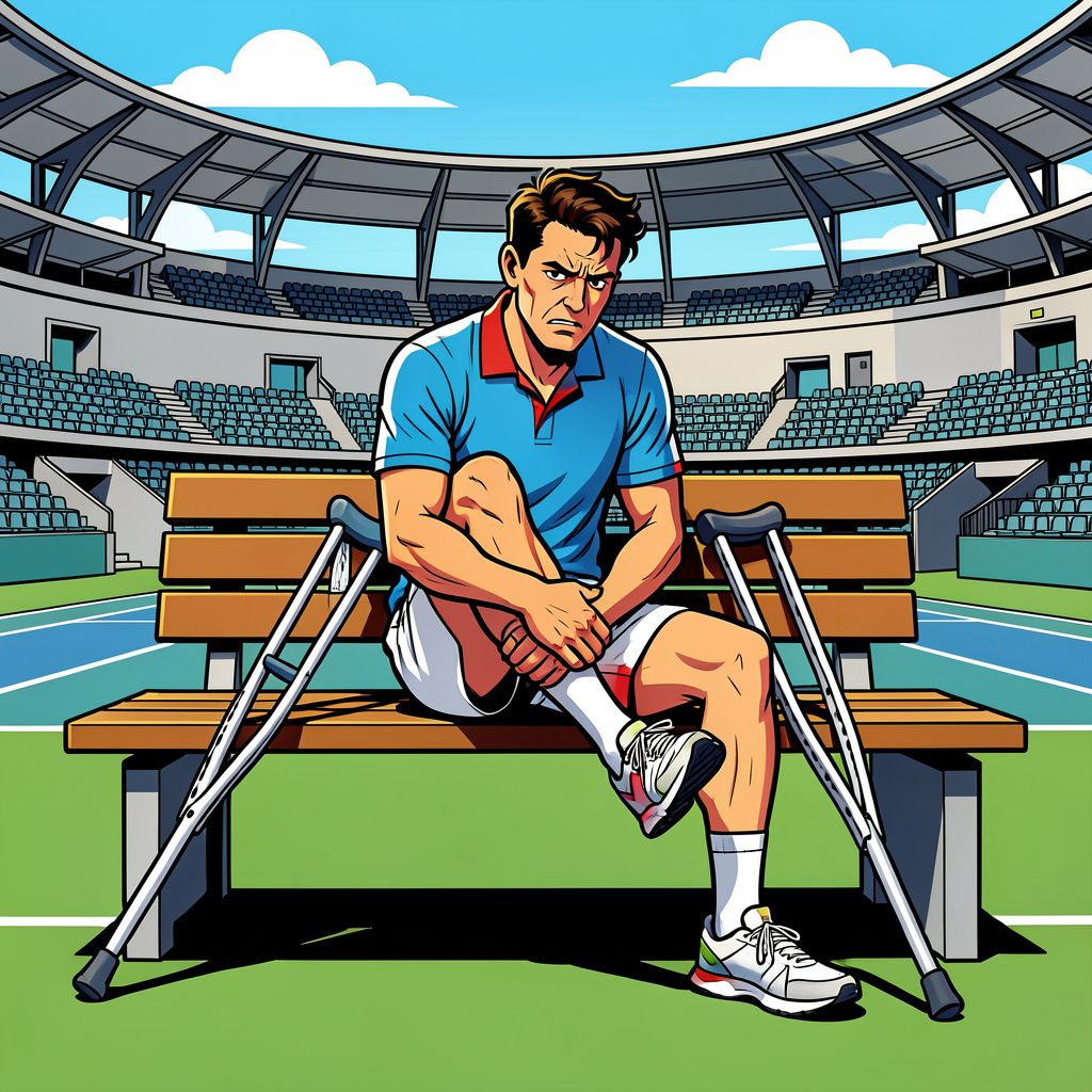 Een extra stuk bot dwingt tennisser Jesper de Jong tot een langdurige pauze.