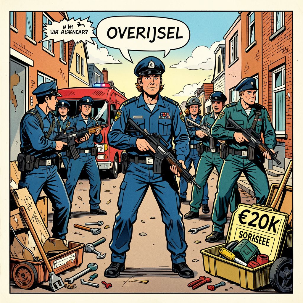 Criminele organisatie opgerold: politie vindt wapens en voor 20.000 euro aan gestolen gereedschap