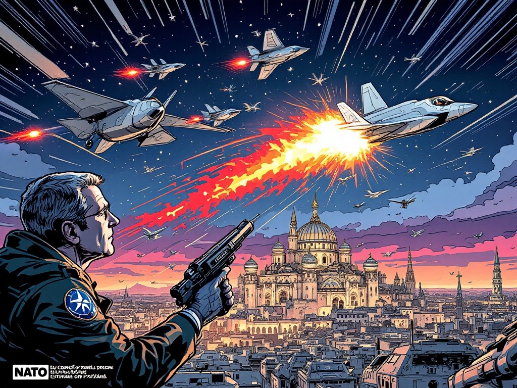 NAVO-bondgenoten schieten Russische drones neer boven Polen: Europese solidariteit op scherp