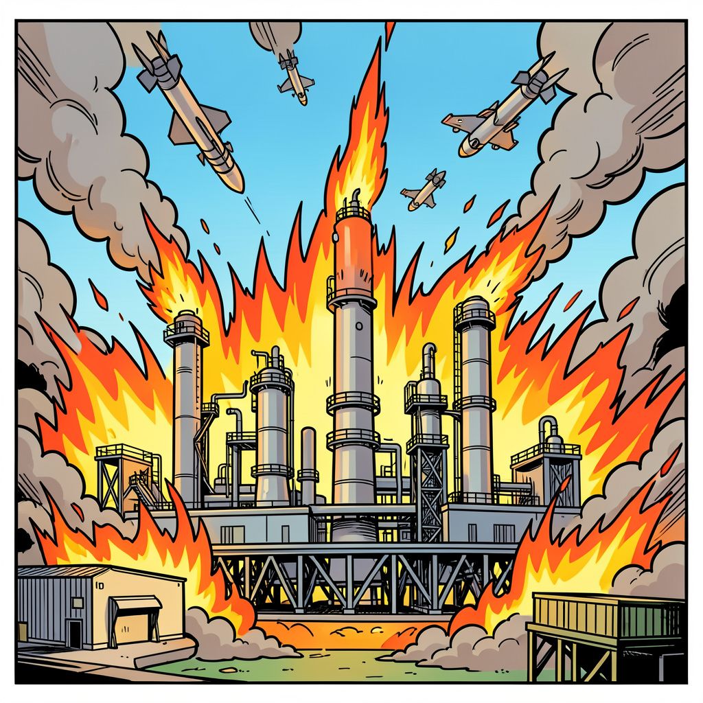 Iran valt Saoedisch petrochemisch hart aan met raketten en drones