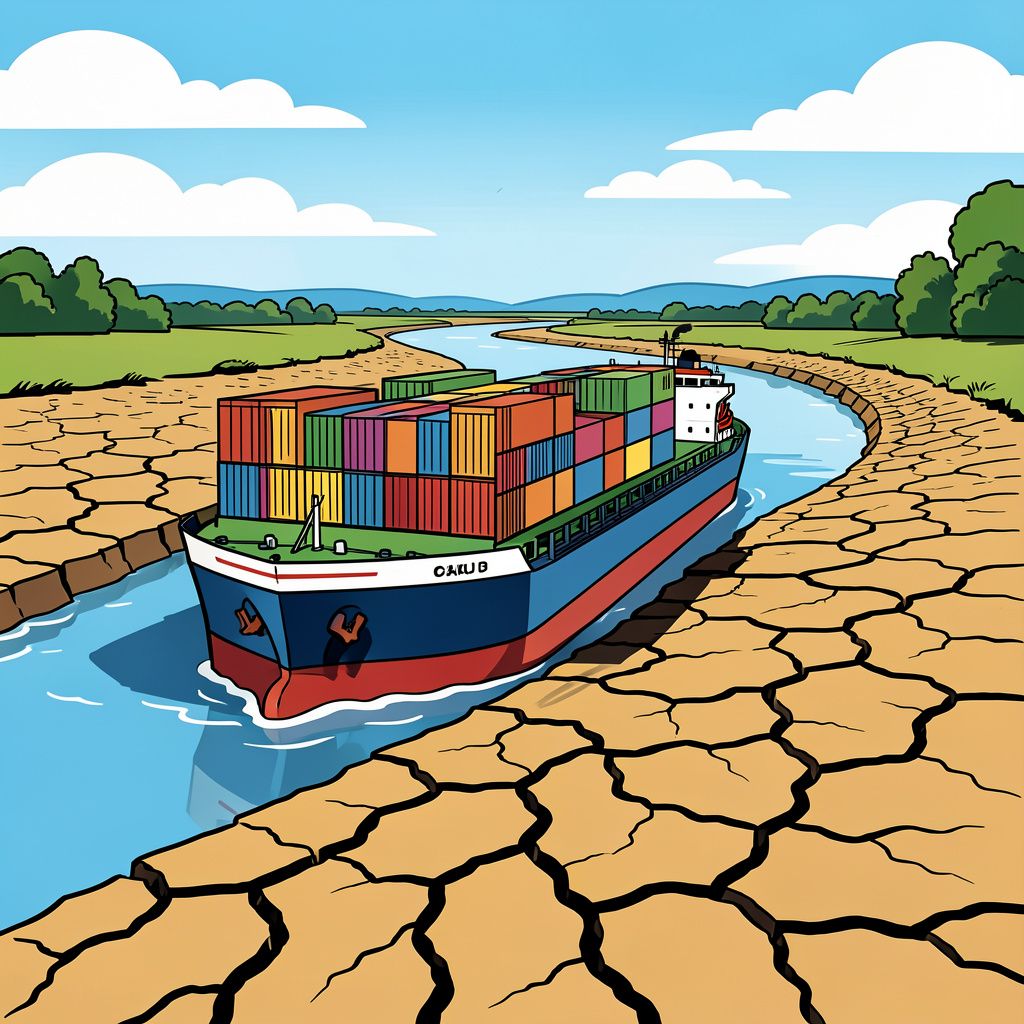 De Rijn droogt in recordtempo uit en legt de Europese binnenvaart volledig lam.