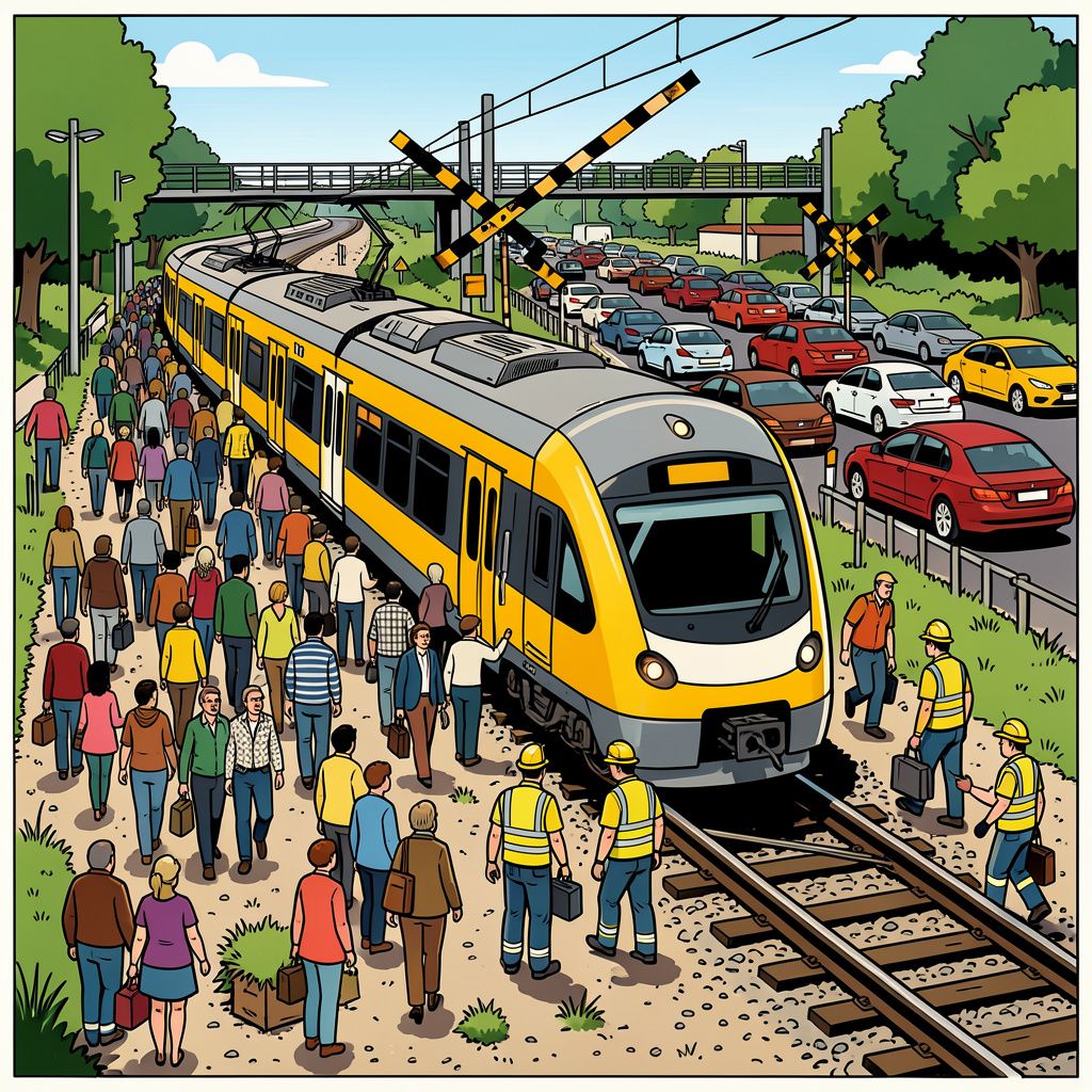 Een kapotte ventilatie zet driehonderd treinreizigers ongewild op de rails bij Etten-Leur.
