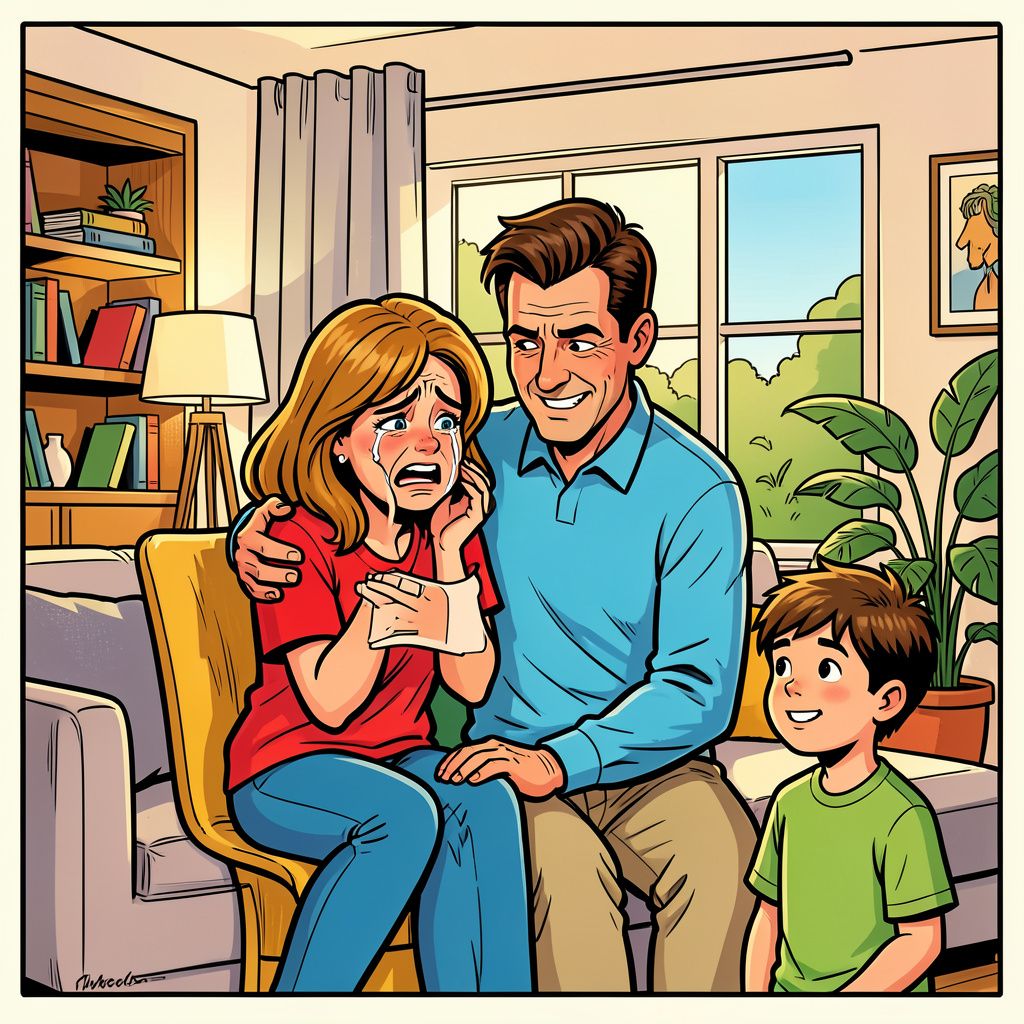 Jessie Jazz Vuijk huilt om het einde van haar gezin van drie