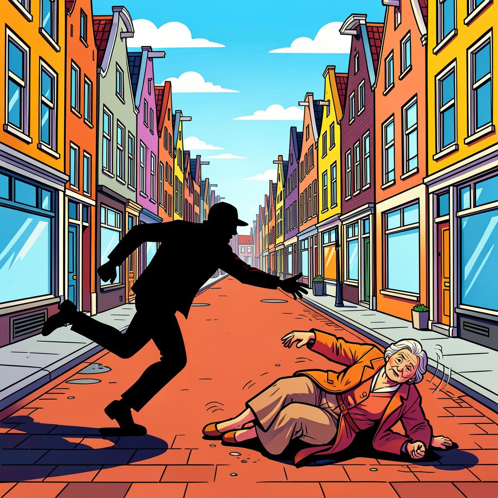 Een laffe straatroof in Slotervaart laat een hoogbejaarde vrouw achter met ernstig letsel.