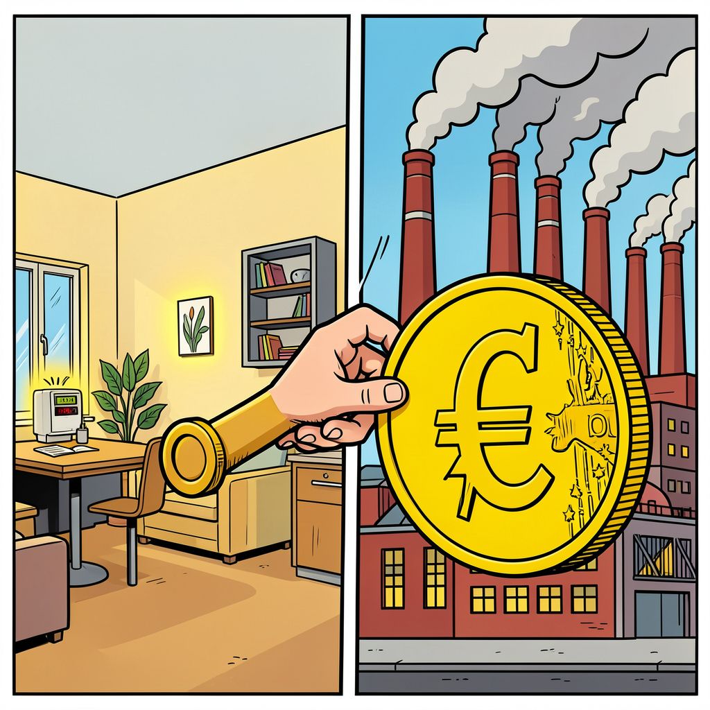 De stroombelasting voor huishoudens kan direct naar bijna nul.