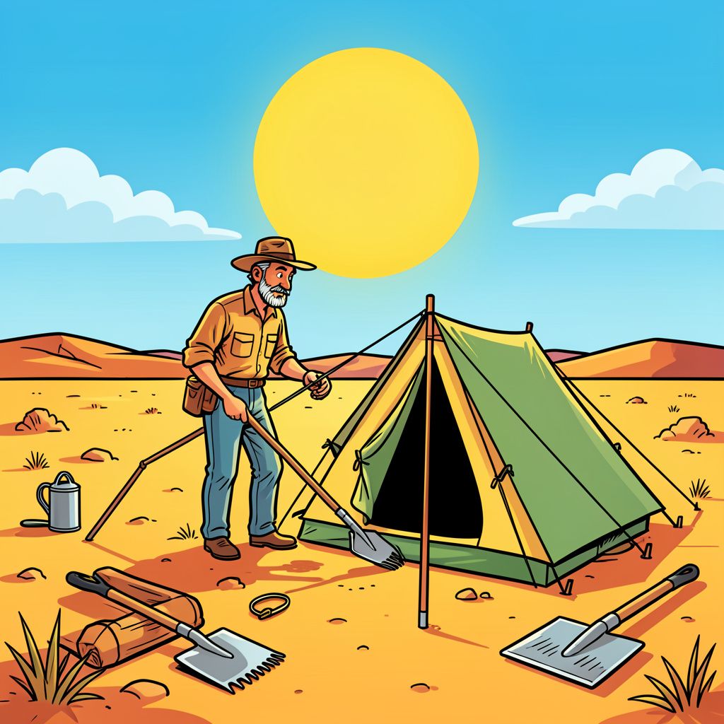 Boer Ayoub bouwt in Marokko zijn droomboerderij op vanuit een tentje in de brandende zon.