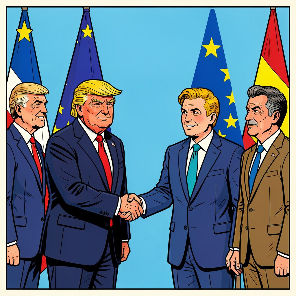 EU en VS sluiten na maanden onderhandelen eindelijk handelsakkoord af