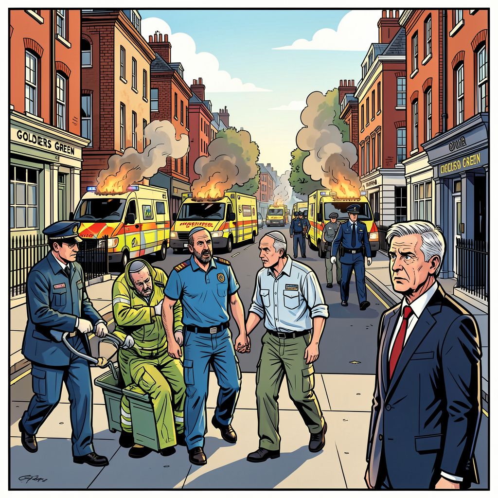 Joodse wijk Golders Green opnieuw getroffen door geweld na reeks brandstichtingen