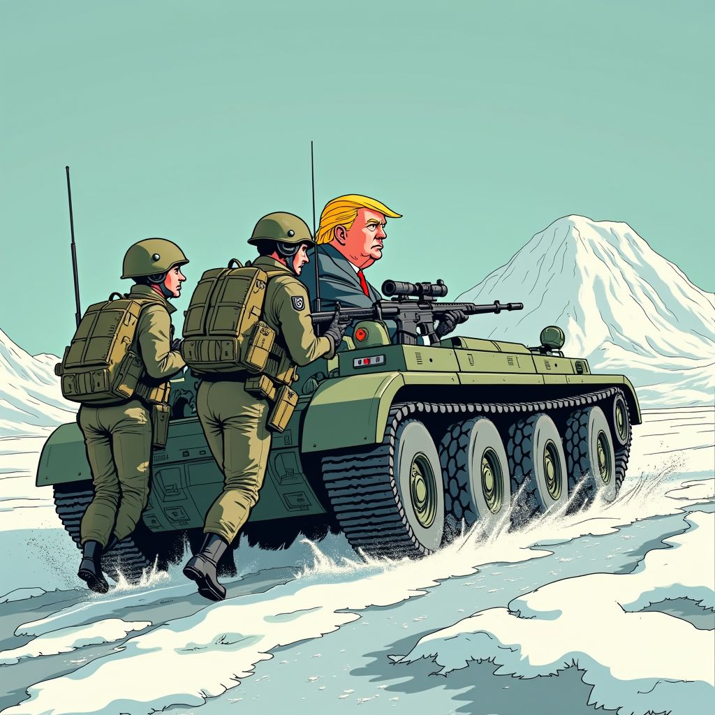 Nederlandse militairen vluchten binnen dagen terug uit Groenland na Trumps handelsdreigement