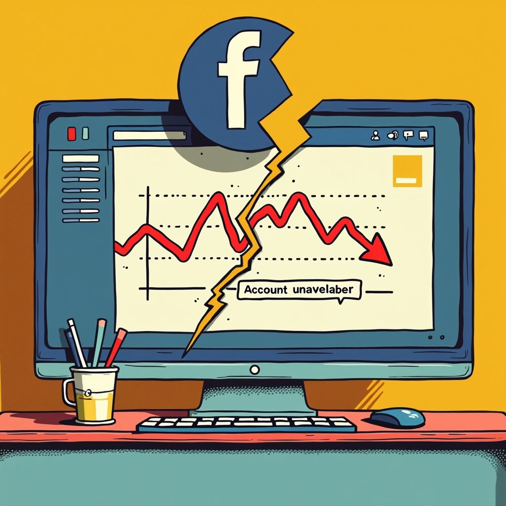 Facebook laat miljoenen gebruikers wereldwijd in de steek tijdens mysterieuze storing.