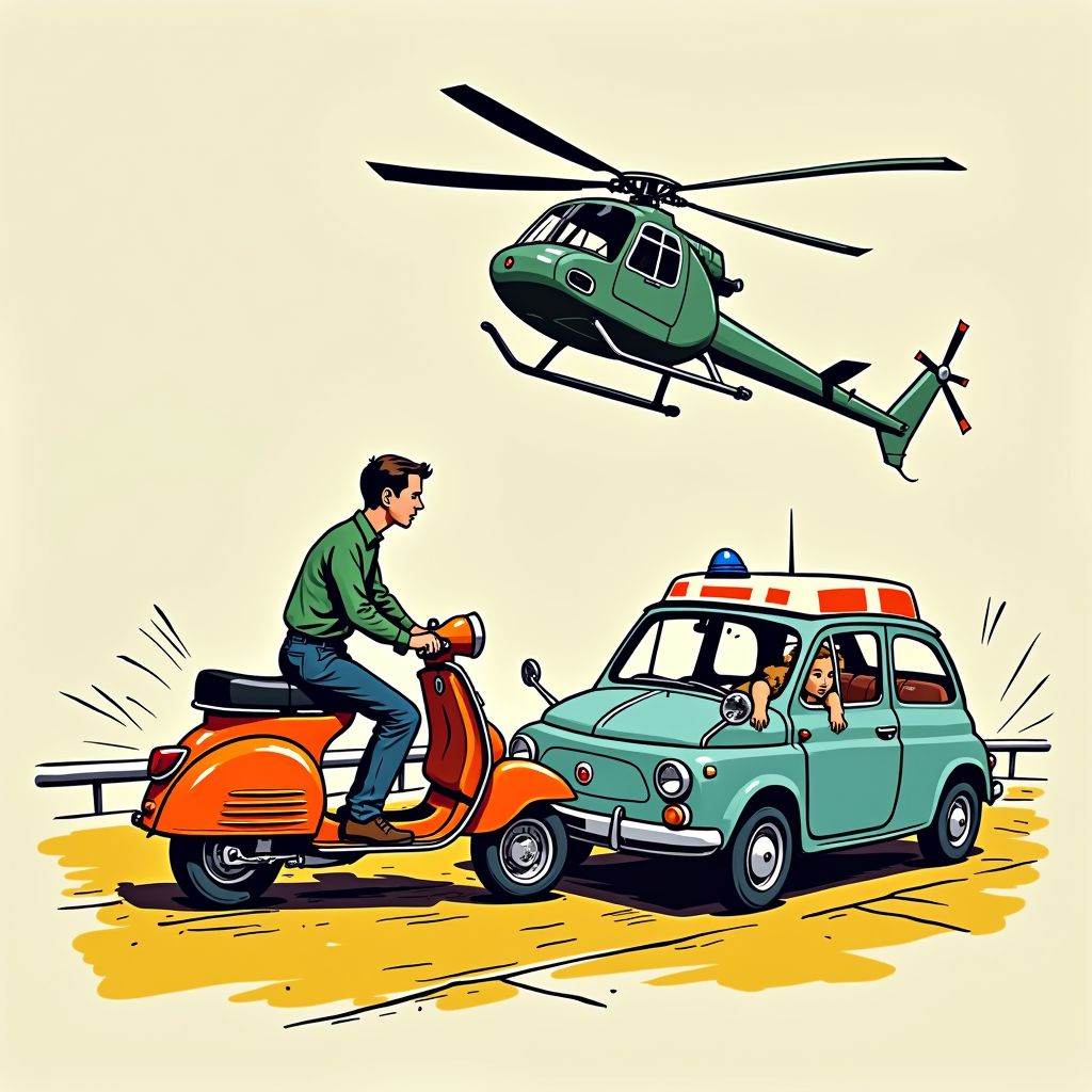 Traumahelikopter opgeroepen bij botsing tussen auto en scooter in Haaren