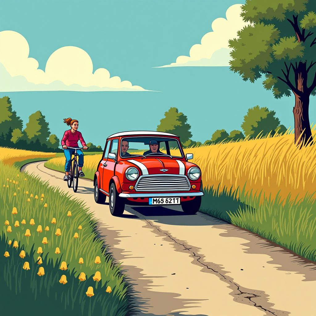 Mini Cooper rijdt hardloopster Lisa voor dood achter op fietspad 's-Gravenzande