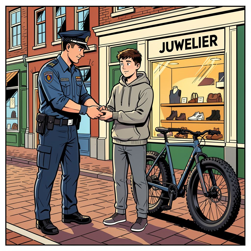 De politie pakt een tiener op voor de brutale dubbele overval op een juwelier in Dordrecht.