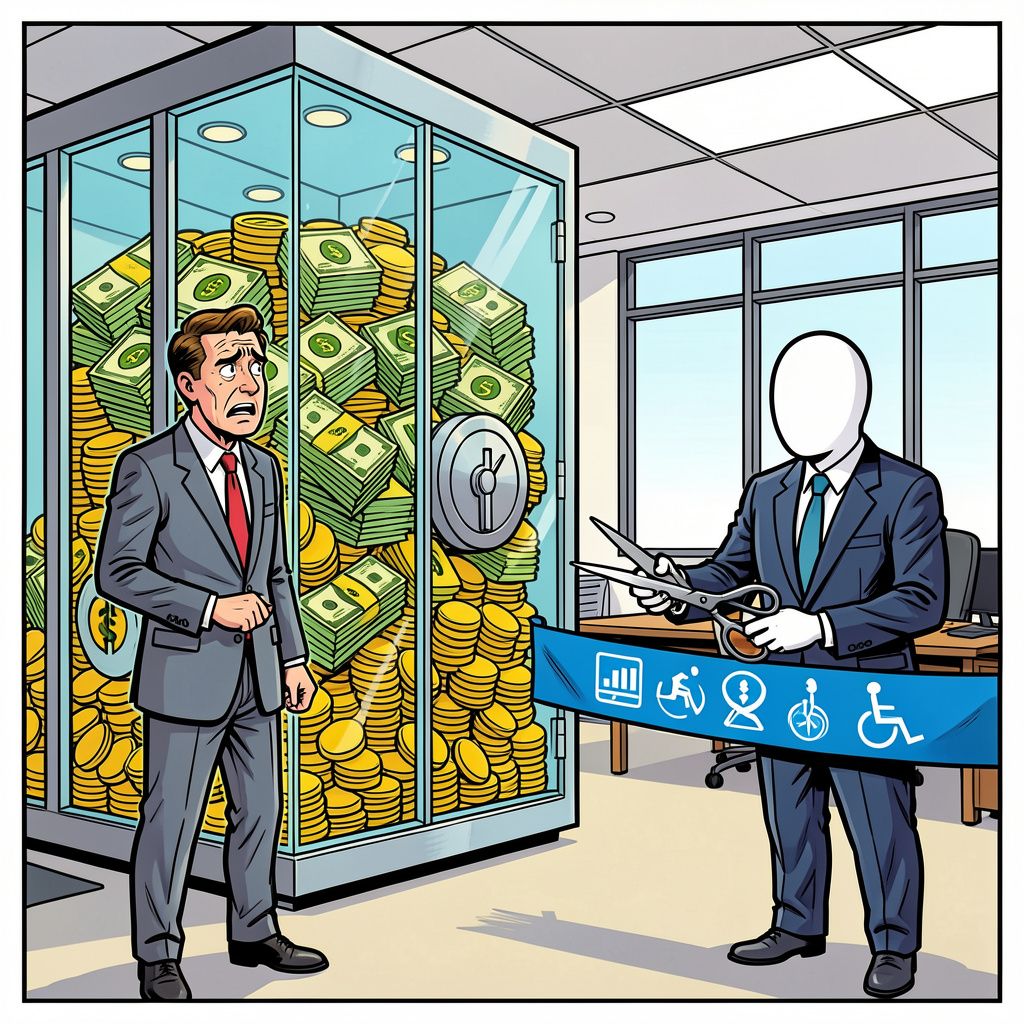 Het kabinet bezuinigt op uw WW en WIA terwijl de sociale kas overstroomt met 60 miljard euro.
