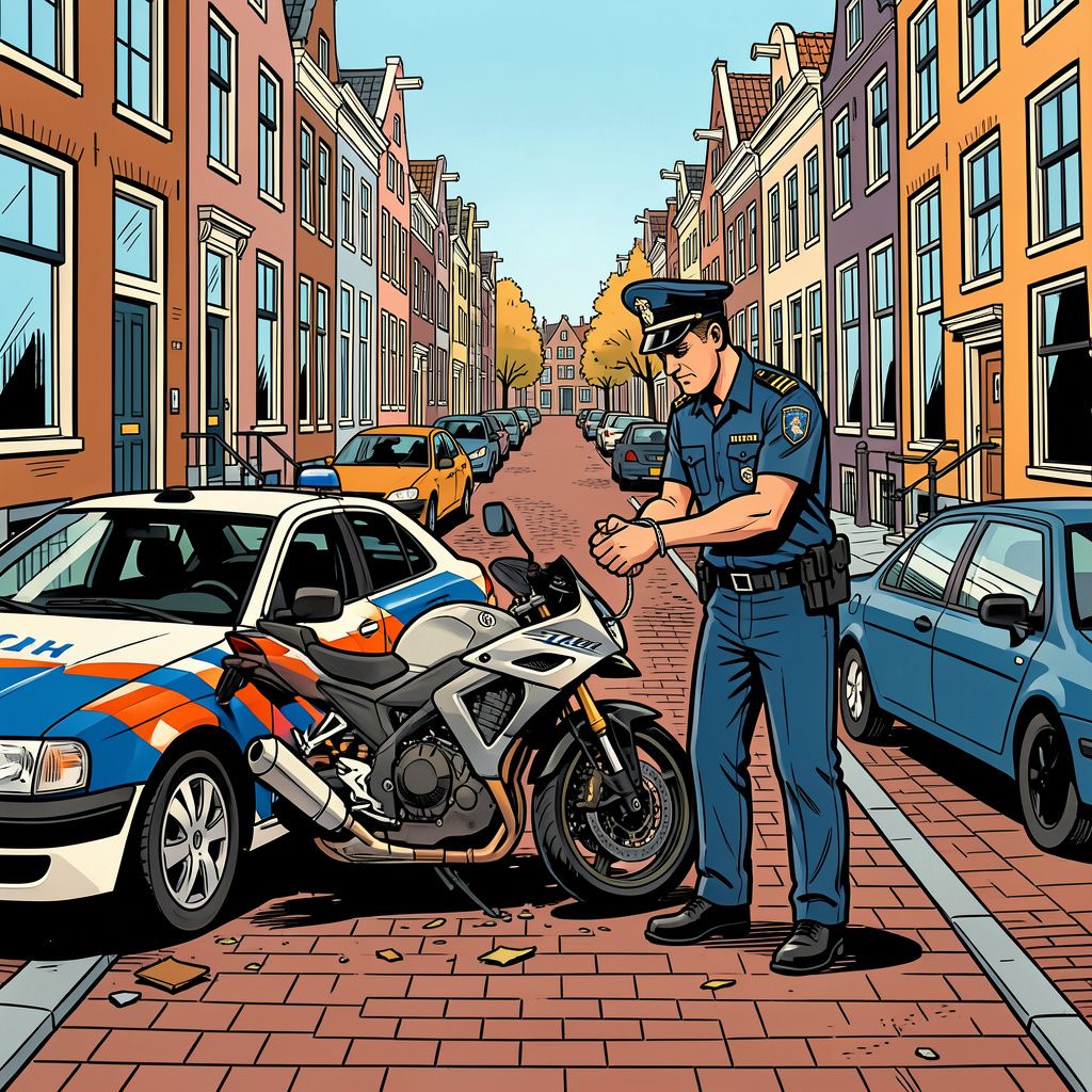 Een Amsterdamse motorrijder die vluchtte voor de politie is na een dodelijke crash alsnog opgepakt.