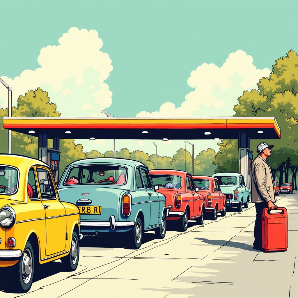 Nederlandse automobilisten rijden massaal naar België om te tanken met jerrycans