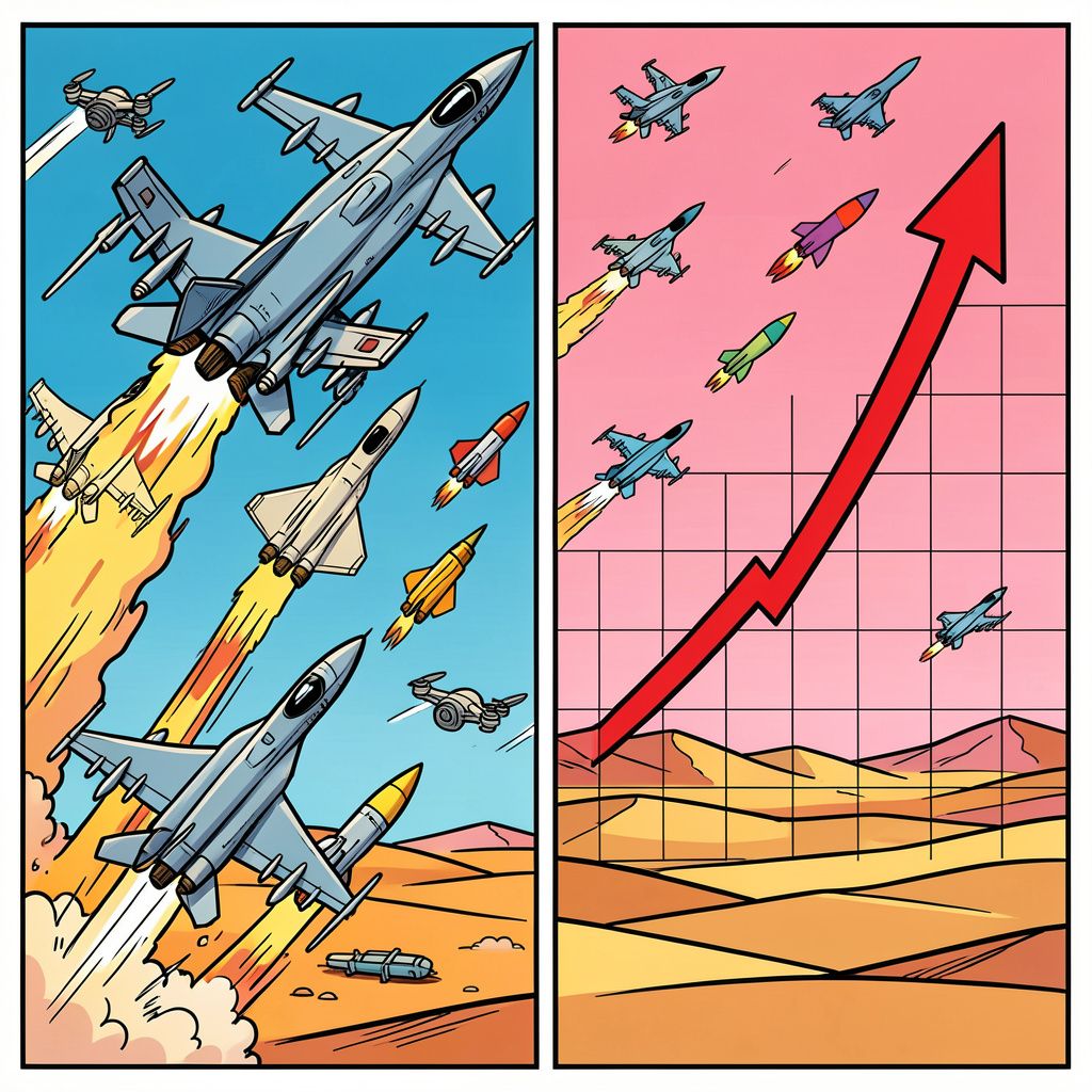De vlam slaat in de pan nu Saudi-Arabië samen met de Amerikanen doelen in Irak bombardeert.