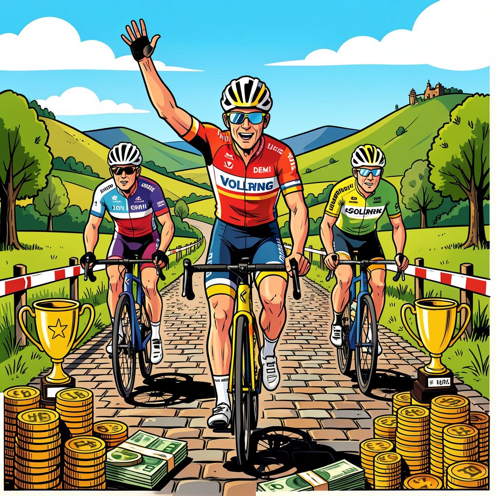 Demi Vollering verslaat Mathieu van der Poel in de strijd om het meeste prijzengeld