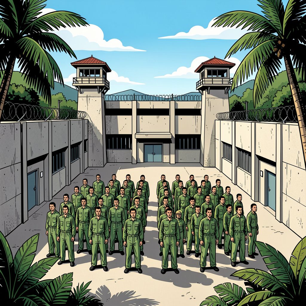 Costa rica opent vandaag een streng beveiligde megagevangenis volgens het omstreden salvadoraanse model.