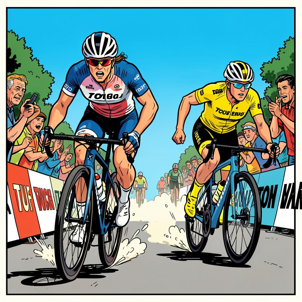 Demi Vollering sprint op indrukwekkende wijze naar de overwinning in een loodzware vijfde etappe van de Tour de France Femmes.