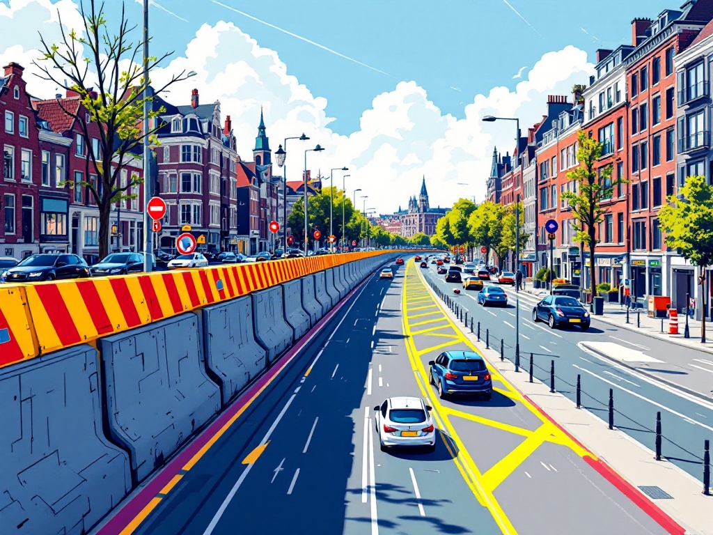 Betonnen Blokken Tegen Verkeersoverlast in Den Bosch